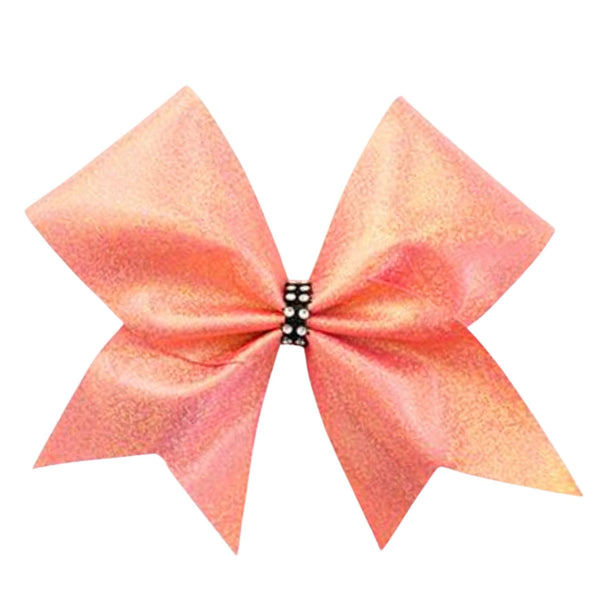 Orange Shine Cheer Bow – Bows by Madi