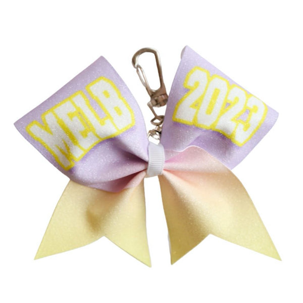 CDE - Richmond Classic 2023 Glitter Keychain Cheer Bow