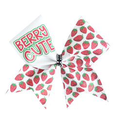 Berry Cute Glitter Cheer Bow
