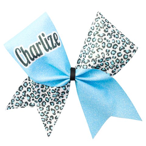 Sarenyia Customised Glitter Sublimated Ombre Cheer Bow