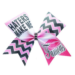 Haters Make Me Famous Cheer Bow