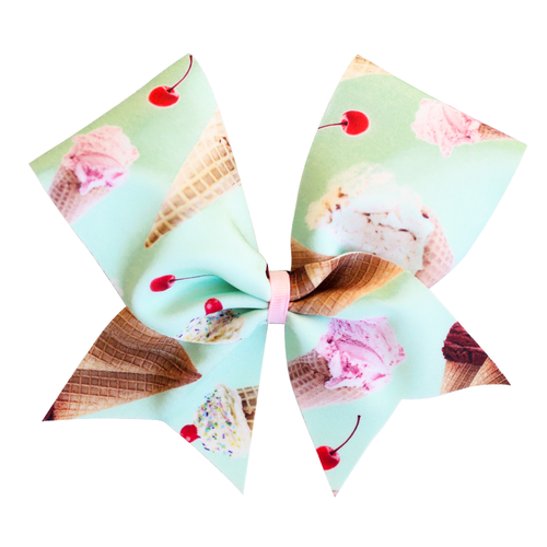 Ice Creams Cheer Bow