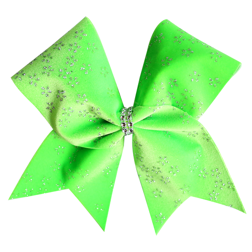 Lime Green Velvet Cheer Bow