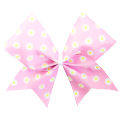 Daisies Pink Glitter Cheer Bow