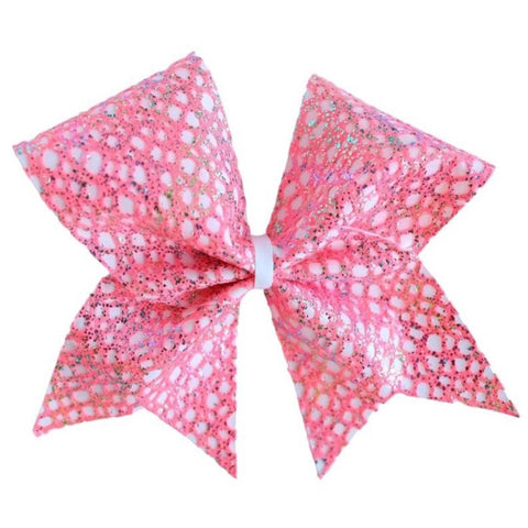 Lime Maze Cheer Bow