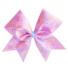 Pink Scattered Stars Cheer Bow