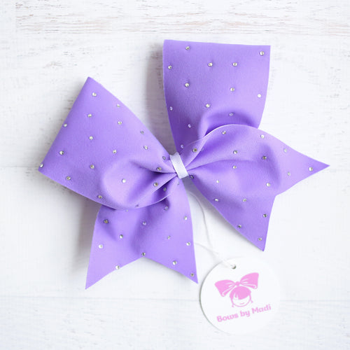 Lilac Scattered Bling Cheer Bow
