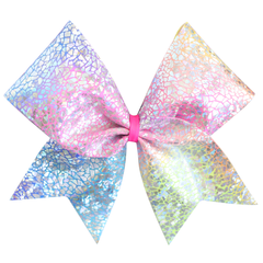 Multicolour Pastel Crackle Cheer Bow