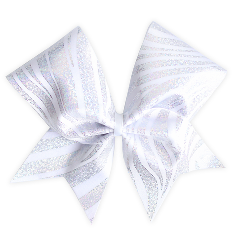 Pastel Blue Glitter Cheer Bow