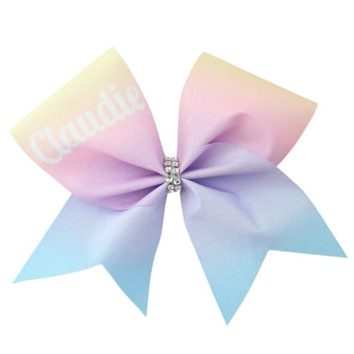 Claudie Personalised Glitter Cheer Bow