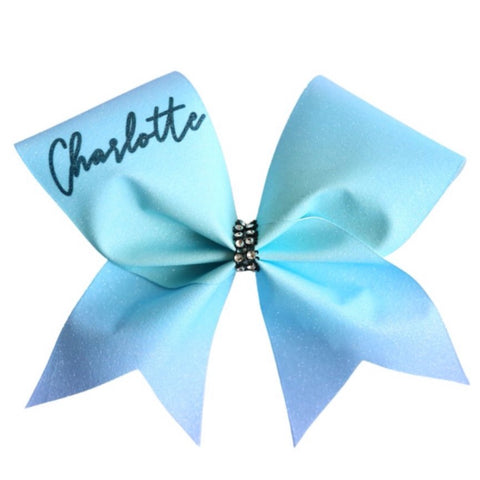 Piper Customised Glitter Sublimated Ombre Cheer Bow