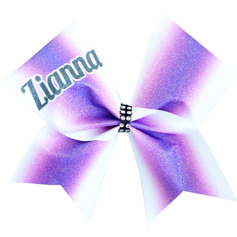 Alarah Customised Glitter Sublimated Ombre Cheer Bow
