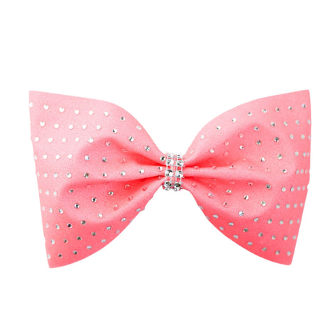 Pink Scattered Bling Cheer Bow