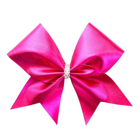 Pink Net Cheer Bow
