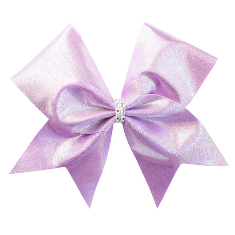 Pastel Pink Glitter Cheer Bow
