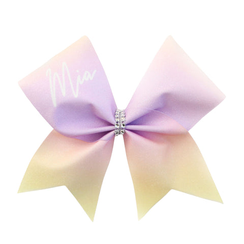 Claudie Personalised Glitter Cheer Bow