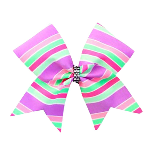 Multi Coloured Cheer Bow