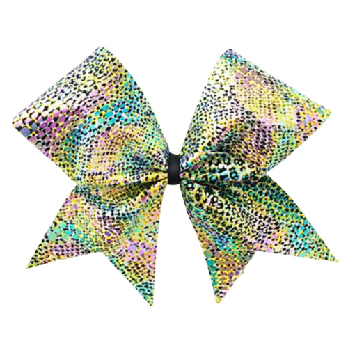 Multi Coloured Tiger Cheer Bow