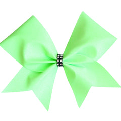 Neon Green Glitter Cheer Bow