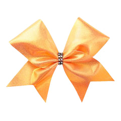 Orange Shine Cheer Bow