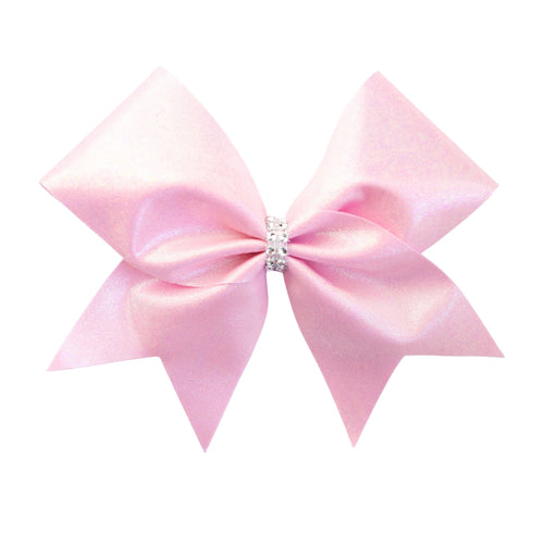 Blush Pink Shine Cheer Bow