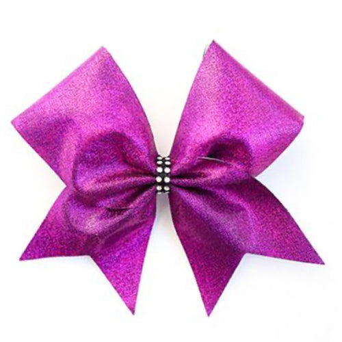 Purple Shine Cheer Bow